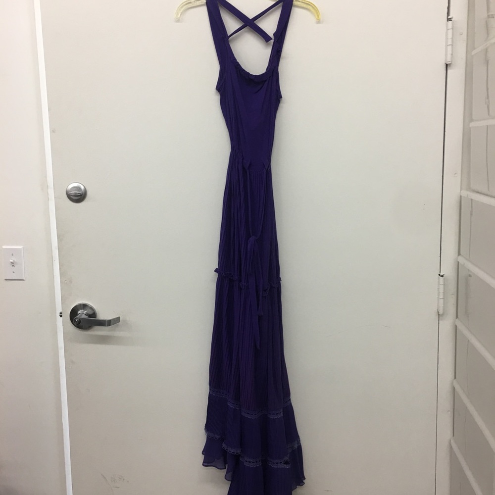 Manoush Pleated Dress - Purple